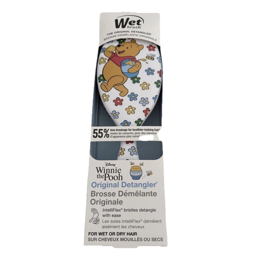 Disney Winnie the Pooh Wet Hair Brush Detangling Floral Pattern